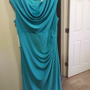 Turquoise cocktail dress